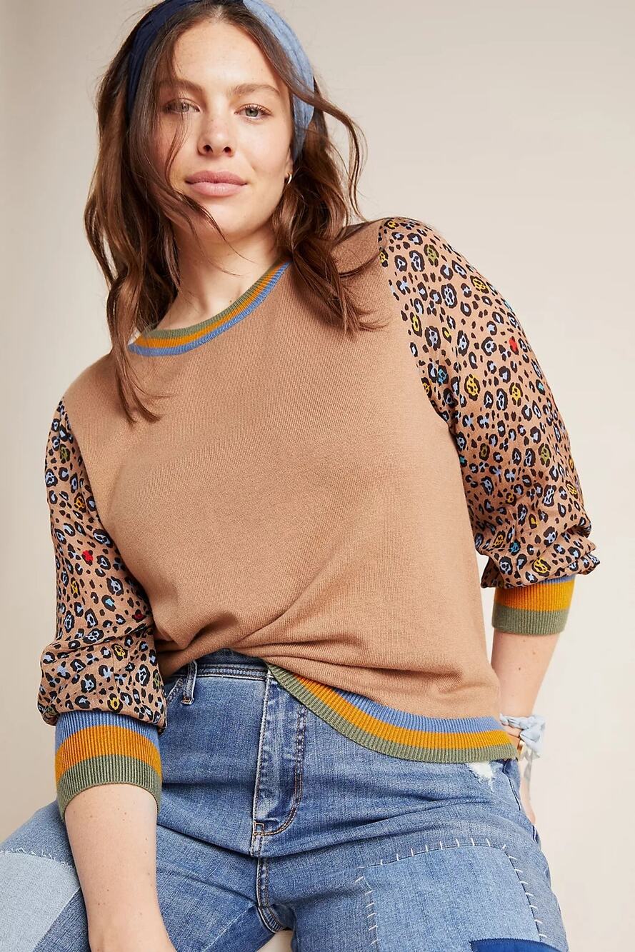 NWOT Conditions Apply Anthropologie Celina Knit Pullover Sweater